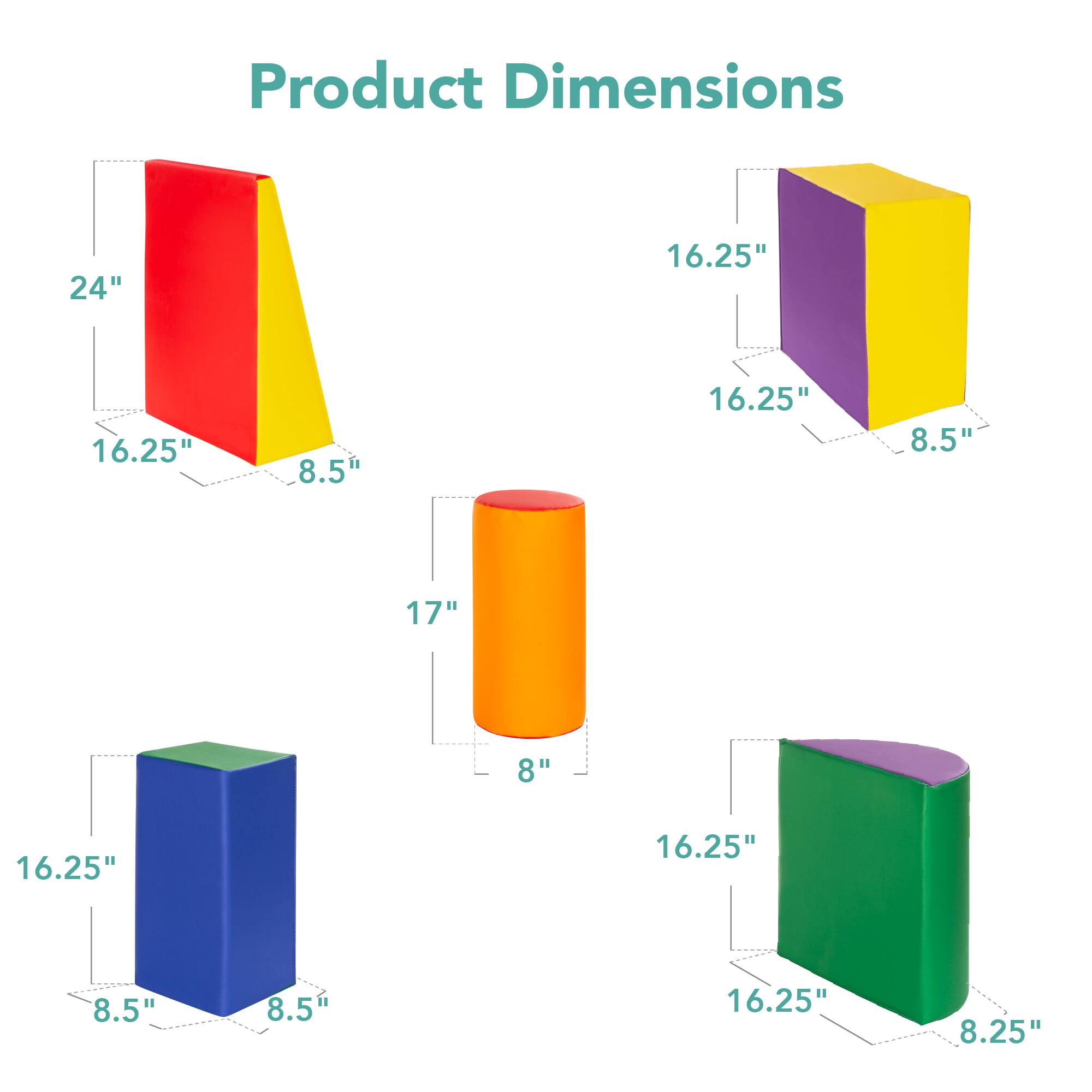 Product Dimensions: 24" x 16.25" x 8.5", 16.25" x 16.25" x 8.5", 17" x 8" x 8.5", 16.25" x 16.25" x 8.25"