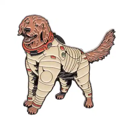 Front. Marvel - Marvel Guardians of the Galaxy 3 Cosmo Enamel Pin - Brown.