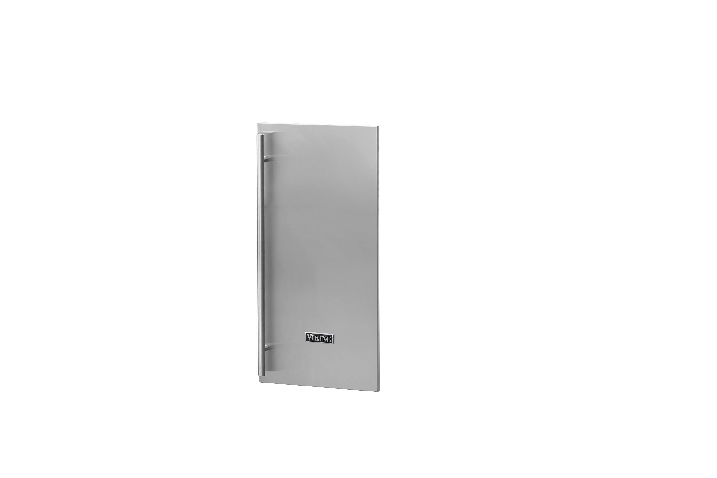 Angle. Viking - 15" W. Classic Door Panel for Undercounter Beverage Center, Stainless Steel for VBFIC1152D - Stainless.