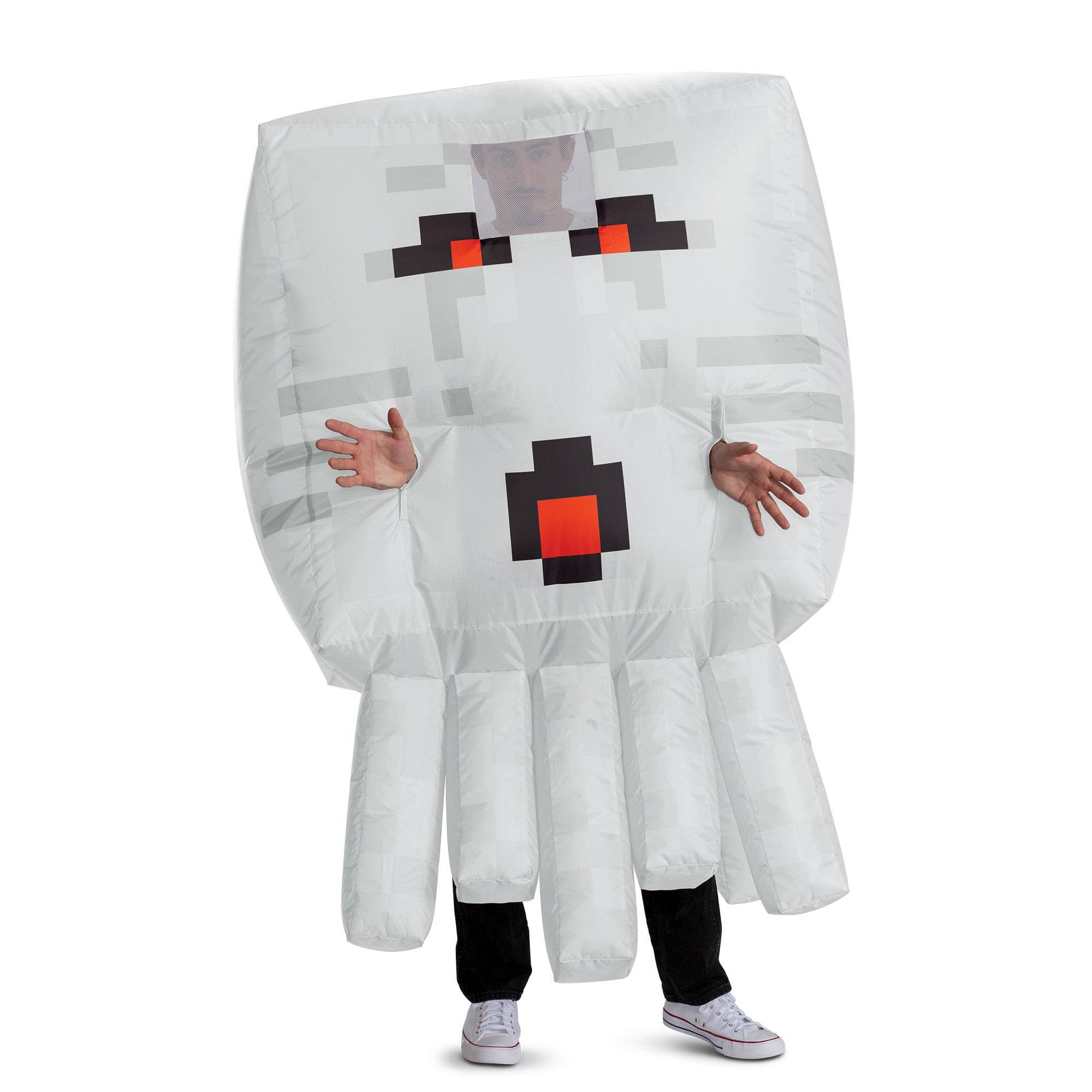 Front. Disguise - Minecraft Ghast Inflatable Adult Costume | One Size Fits Most - Black.
