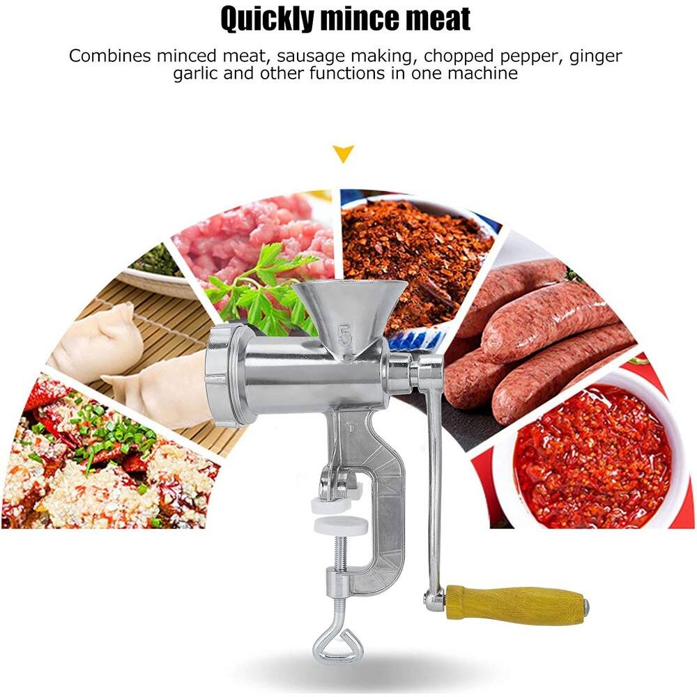 Quickly mince meat  
Combines minced meat, sausage making, chopped pepper, ginger garlic and other functions in one machine