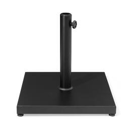 Crestlive Products - Square Weighted Umbrella Base Stand Cement Concrete Steel for Outdoor Market Umbrella - Black