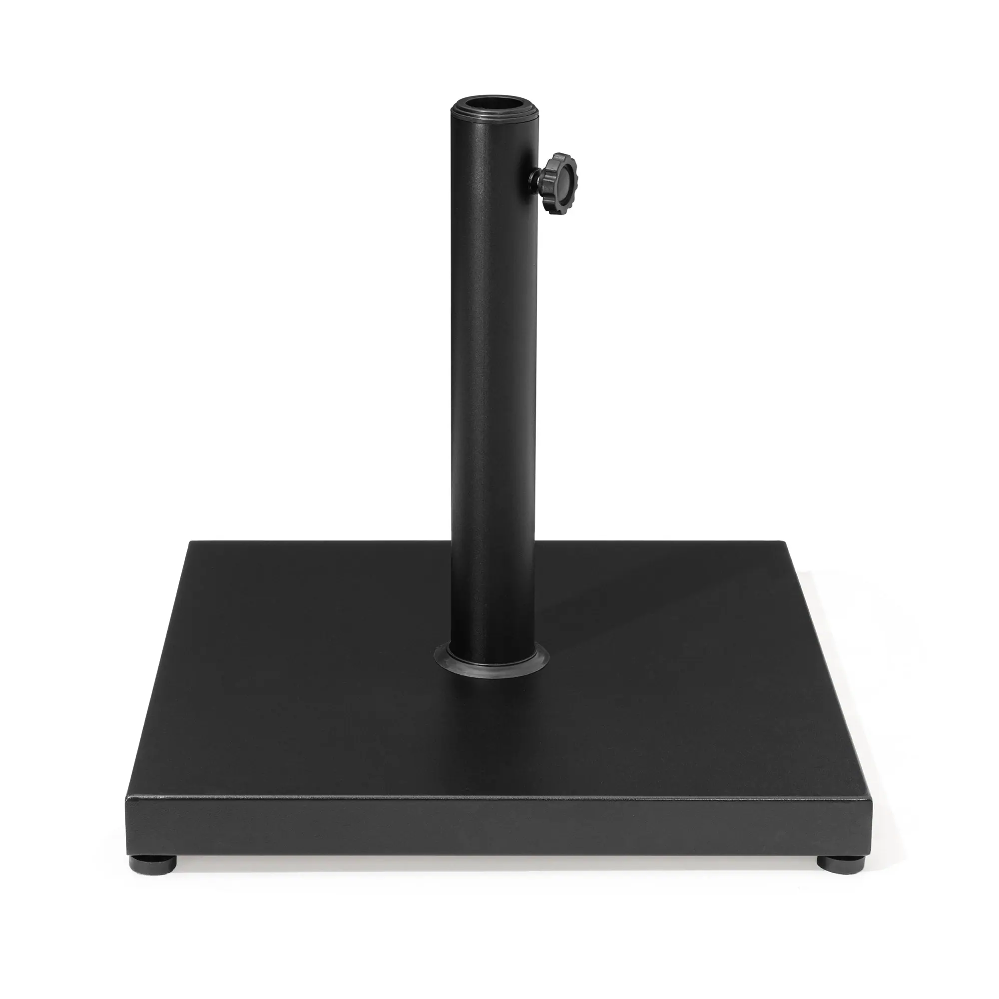 Front. Crestlive Products - Crestlive Products Square Weighted Umbrella Base Stand Cement Concrete Steel for Outdoor Market Umbrella - Black.