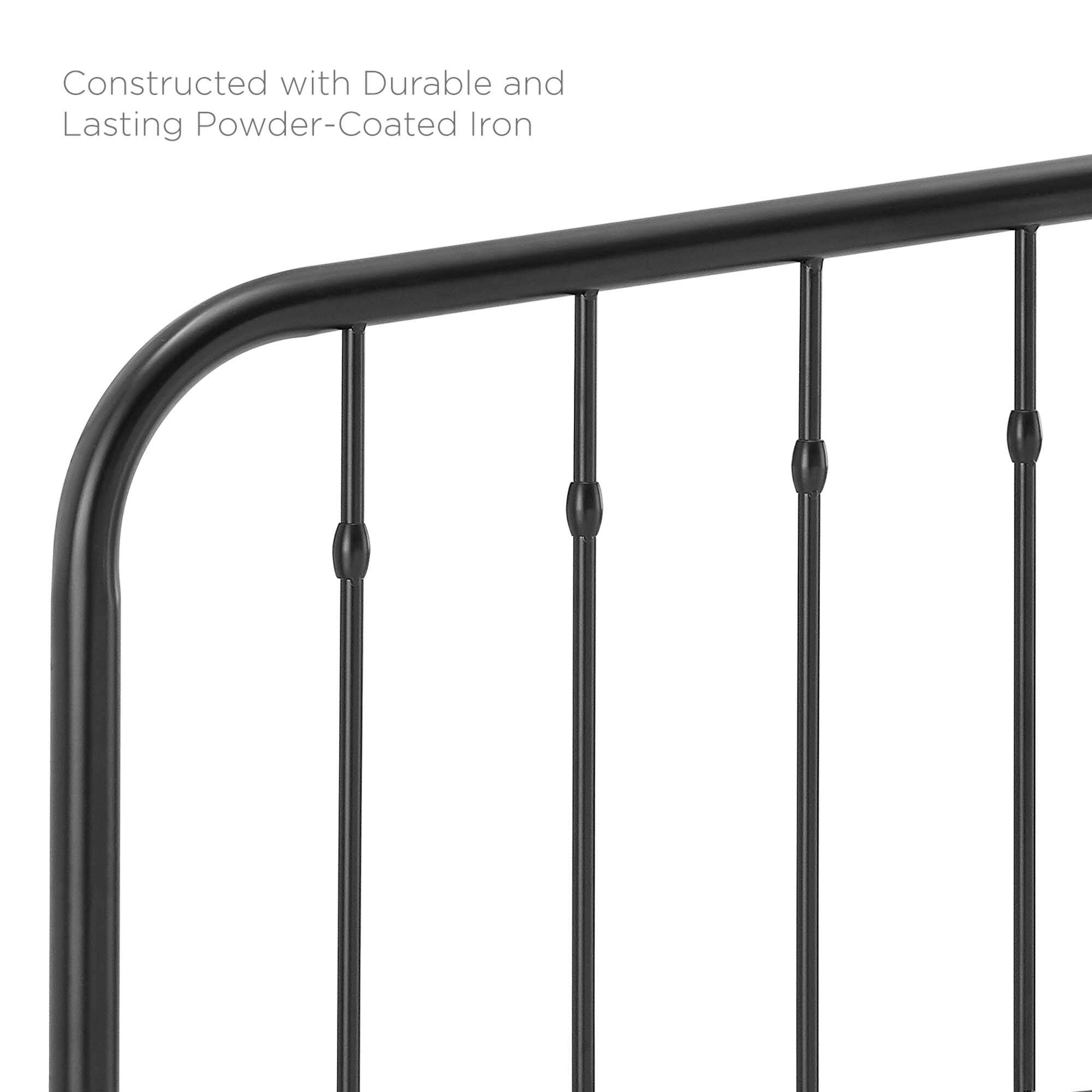 Constructed with Durable and Lasting Powder-Coated Iron