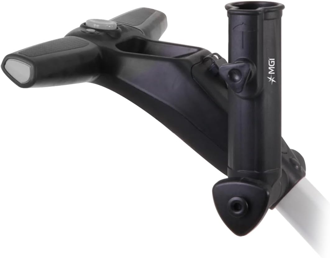 Alt View 5. MGI - MGI Zip Navigator Electric Golf Remote Control Push Cart - Plays 36 Holes with Drink Holder, Umbrella Holder, GPS Holder - Black.