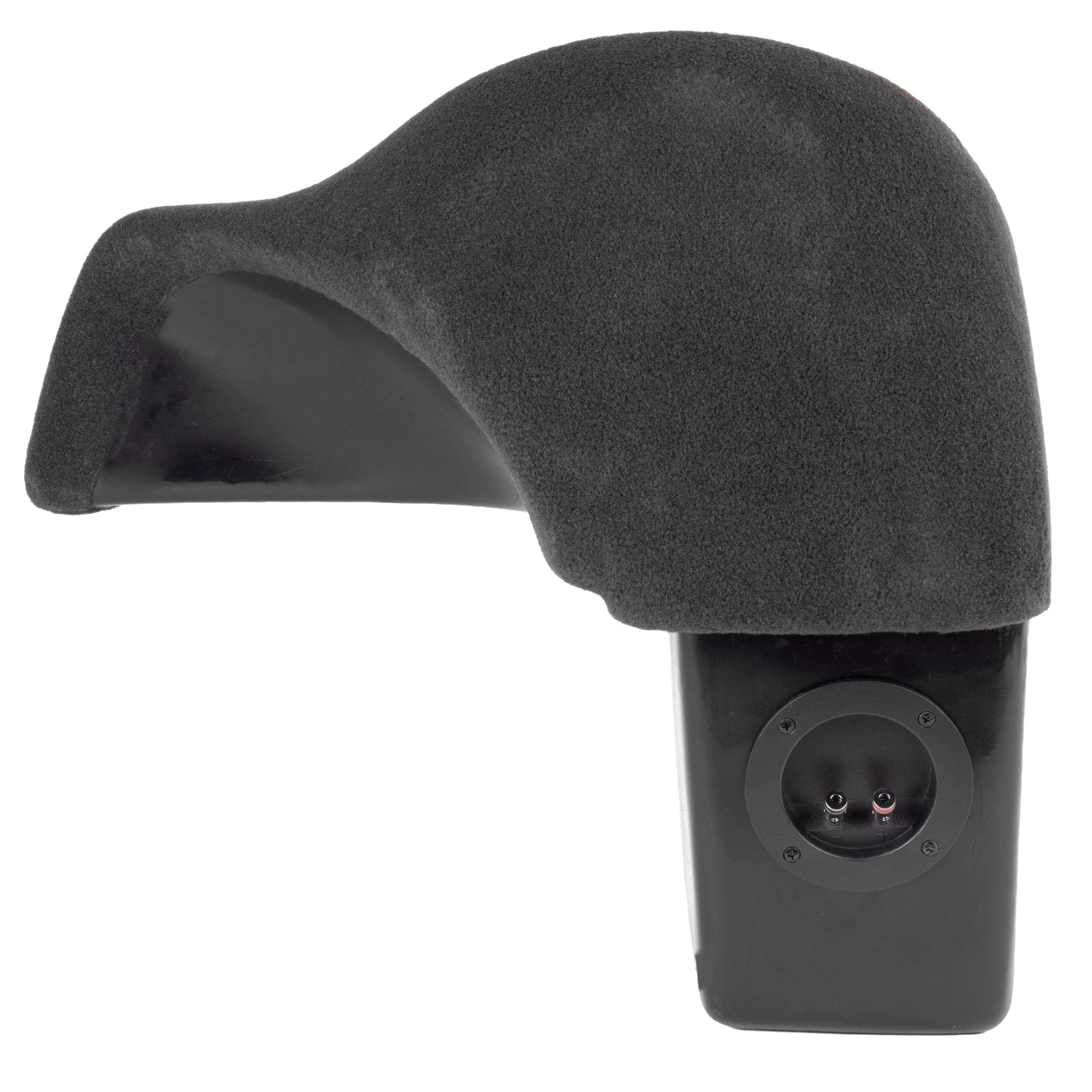 Back. NVX - UBE-GM-VETC6 BOOST Box Custom Fit 10in Empty Sealed Subwoofer Enclosure for select 2006-2013 Chevrolet Corvette.