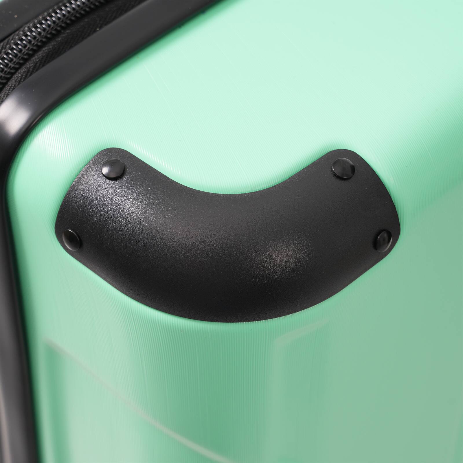 Alt View 8. Loheer - Loheer 20 Inch Hardshell Carry On Luggage Lightweight ABS Suitcase with TSA Lock and Spinner Wheels Creamy Green - Creamy Green.