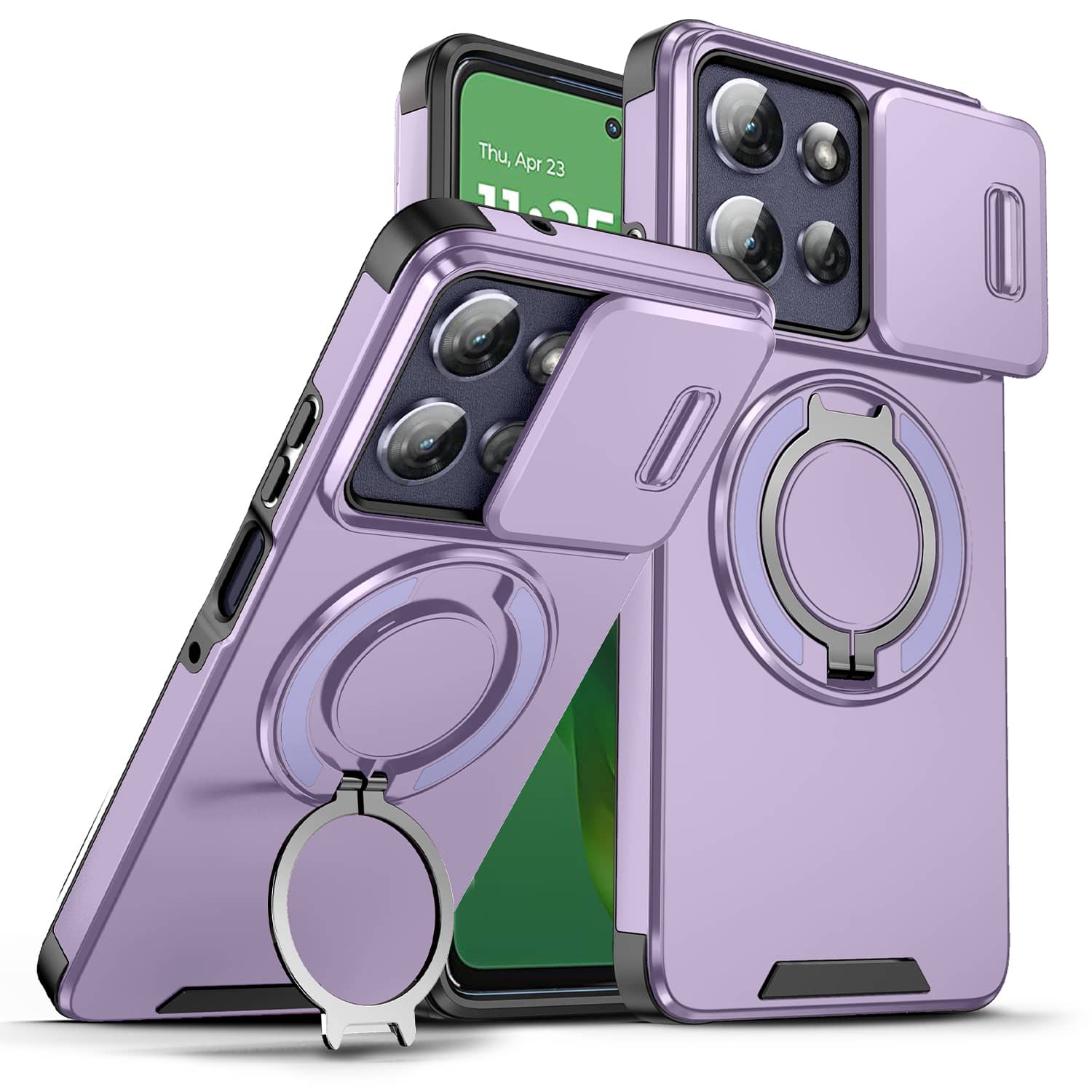 UUCOVER - Magnetic Case for Moto G 5G (2025/2026) & Moto G Play (2026) with Slide Camera Cover & 360° Ring Stand Drop-Proof Cover - Purple price history on PriceWatchPro