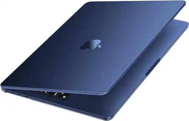 Front. mosiso - MacBook Air 13-inch Hard Shell Case for M5 M4 M3 M2 A3449 A3240 A3113 A2681 2026-2022 - Midnight Clear.