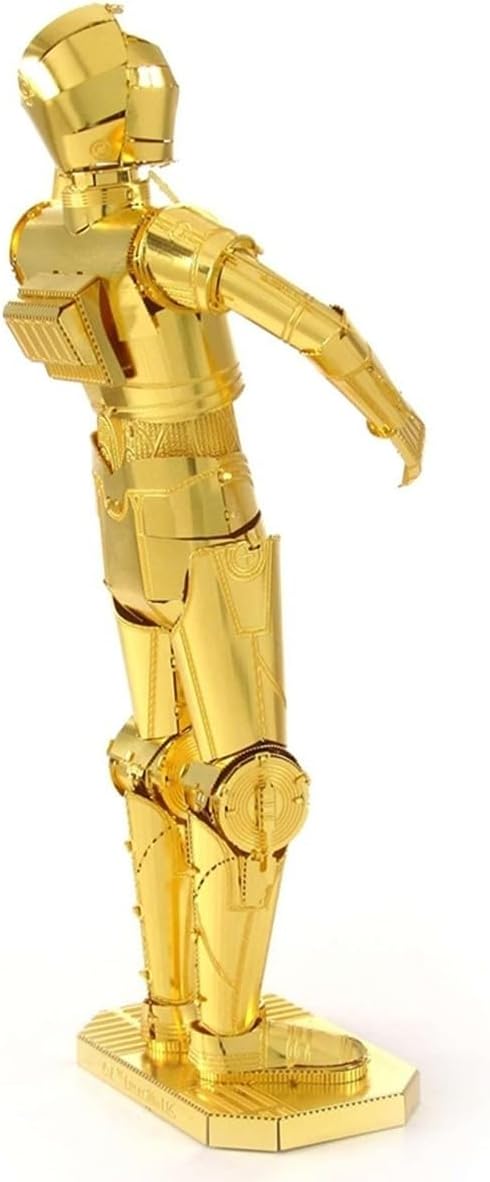 Alt View 3. Metal Earth - Metal Earth Star Wars Gold C-3P0 3D Metal Model Kit Fascinations - Silver.