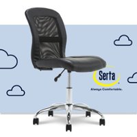 Serta - Essentials Mesh Task Office Chair - Jet Black - Front_Zoom