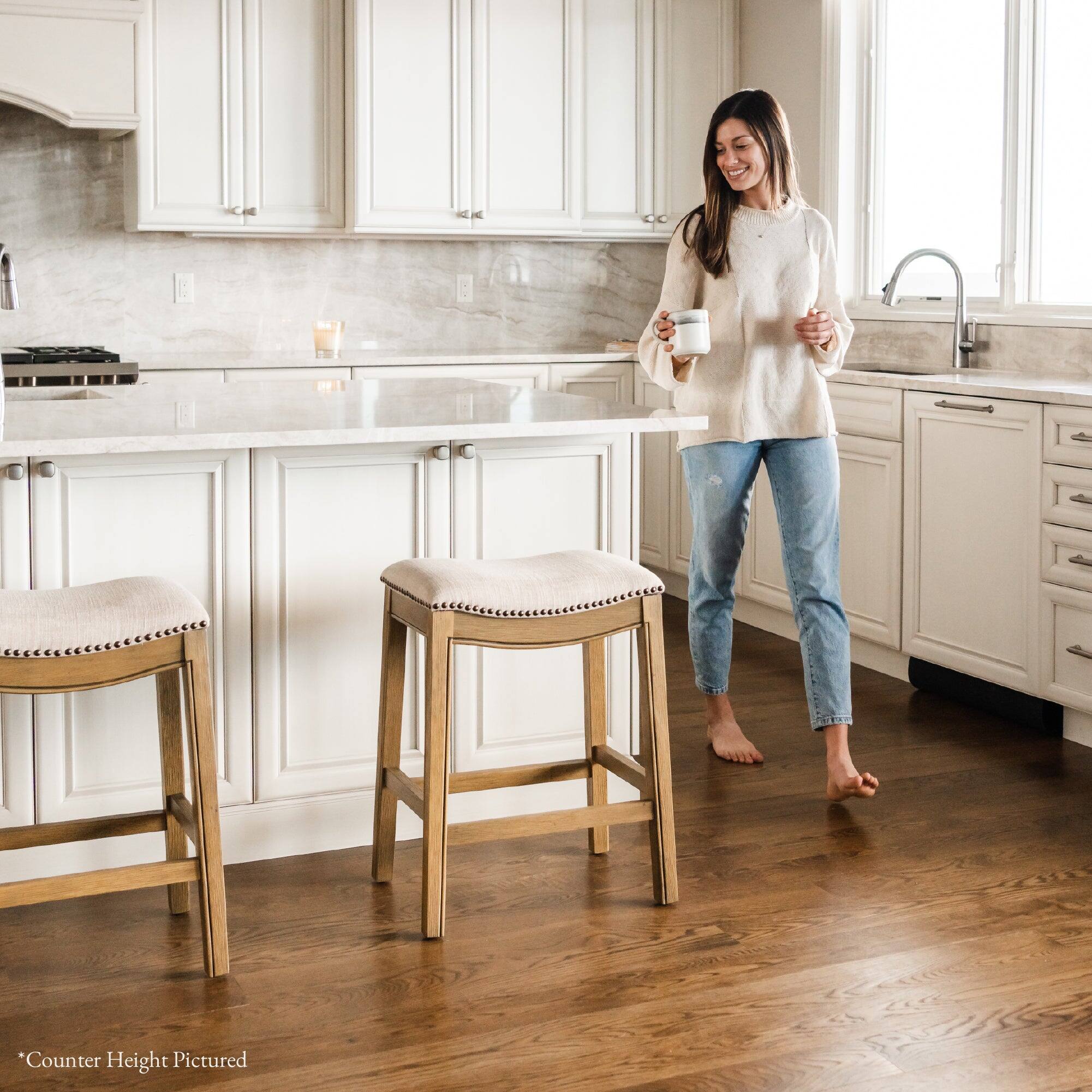 The text on the image reads: "Counter Height Pictured" and "*Countertop Height Pictured."
