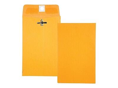 Alt View 2. Quality Park - Clasp & Moistenable Glue Kraft Catalog Envelopes, 4" x 6.38", 100/Box - Brown Kraft.