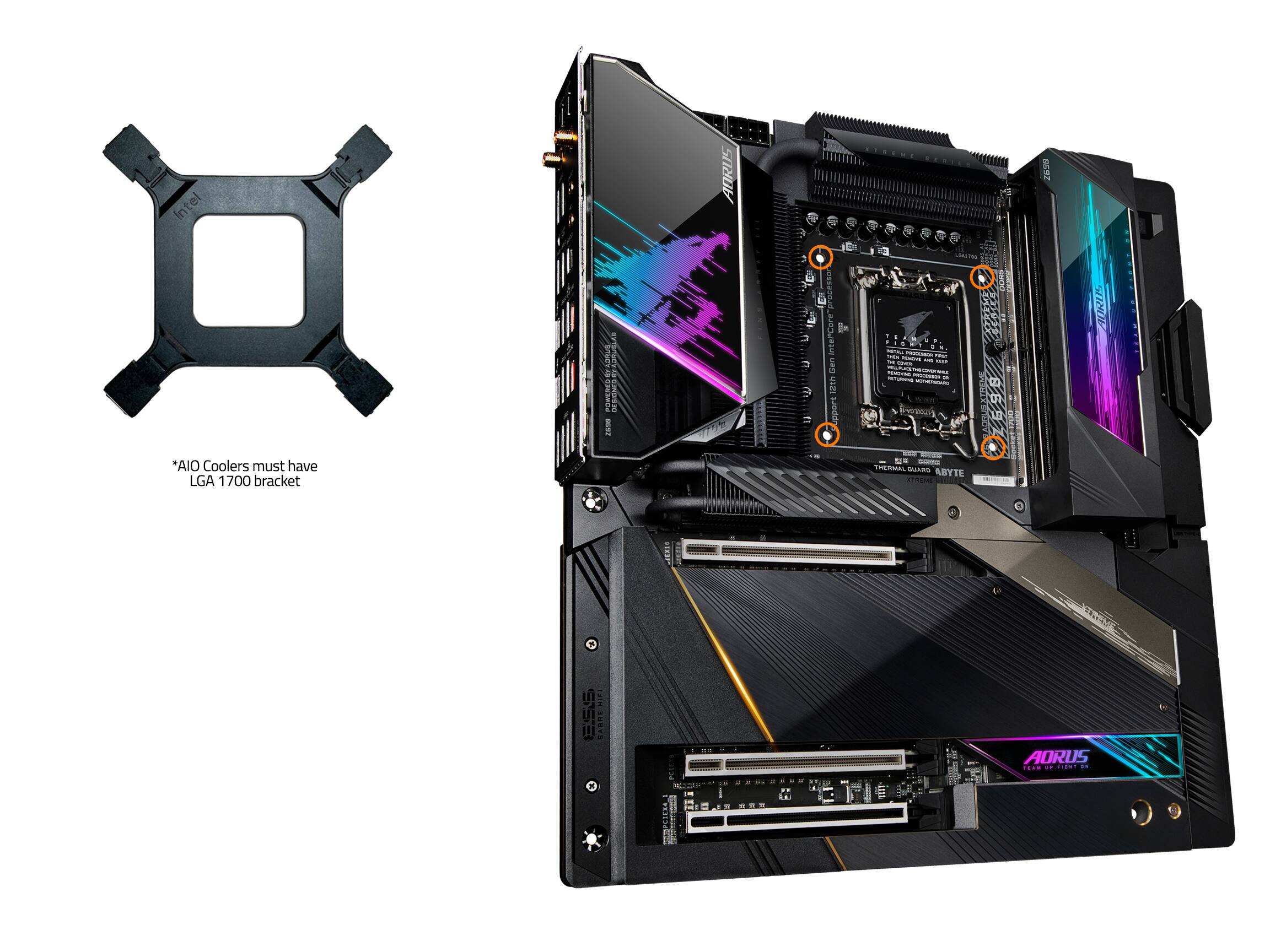 Alt View 15. GIGABYTE - Z690 AORUS MASTER Socket 1700 USB 3.2 Intel Motherboard with RGB Lighting - Black.