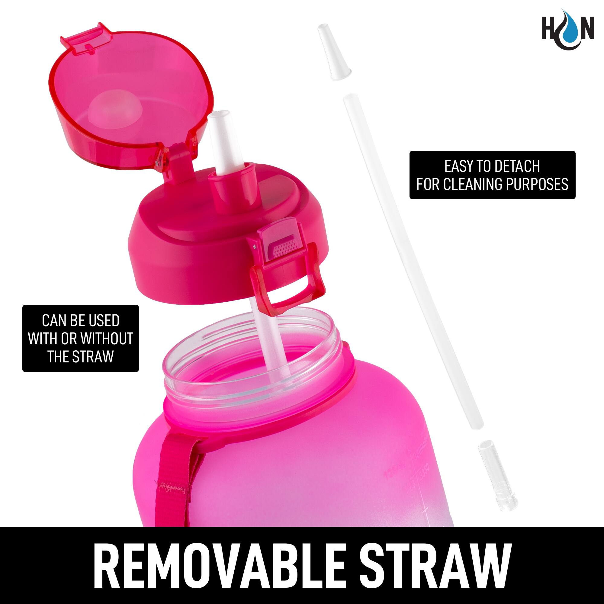 - Easy to detach for cleaning purposes
- Can be used with or without the straw
- Removable straw