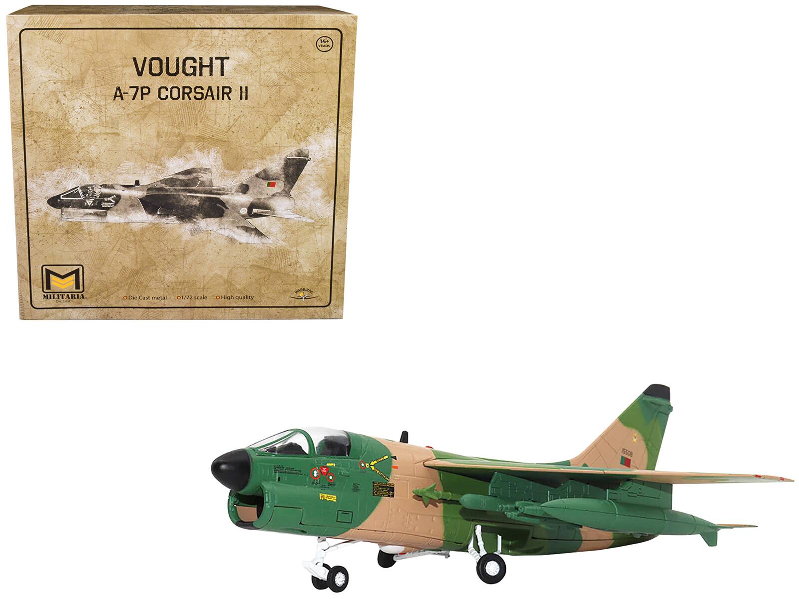 VOUGHT  
A-7P CORSAIR II  

MILITARIA  

Die Cast metal  
1/72 scale  
High quality