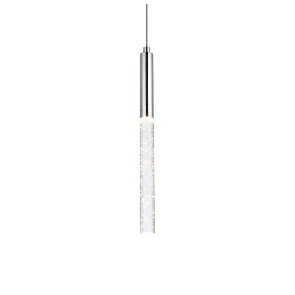 Elegant Lighting - Ruelle 1 light Pendant - Chrome