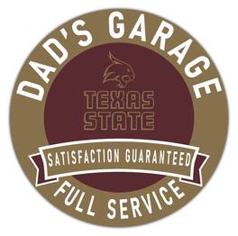 Fan Creations - Texas State Bobcats 16" x 16" Dad's Garage Wood Sign - Multicolor