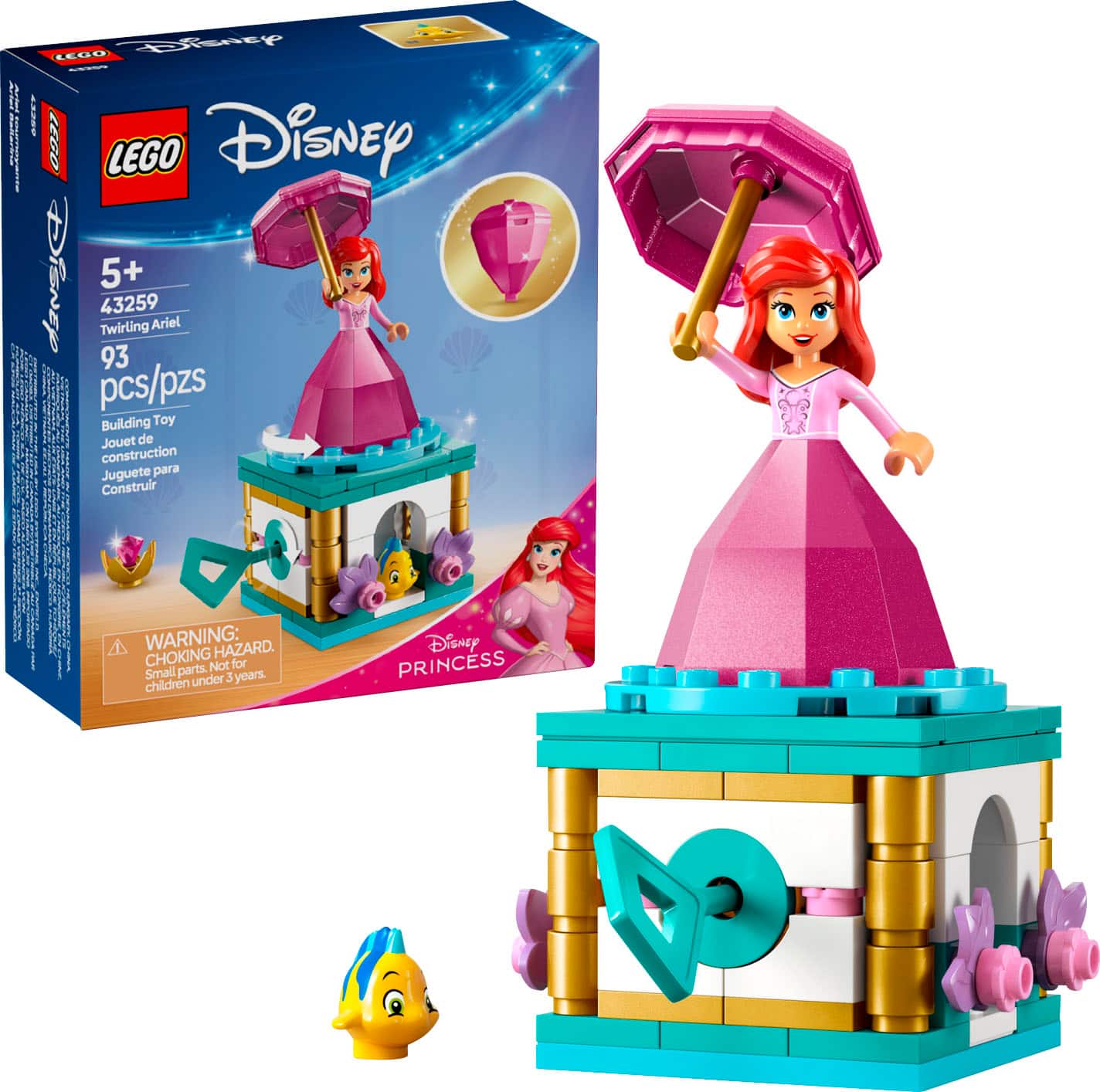 LEGO - Disney Princess Twirling Ariel Building Toy 43259 - Front_Zoom