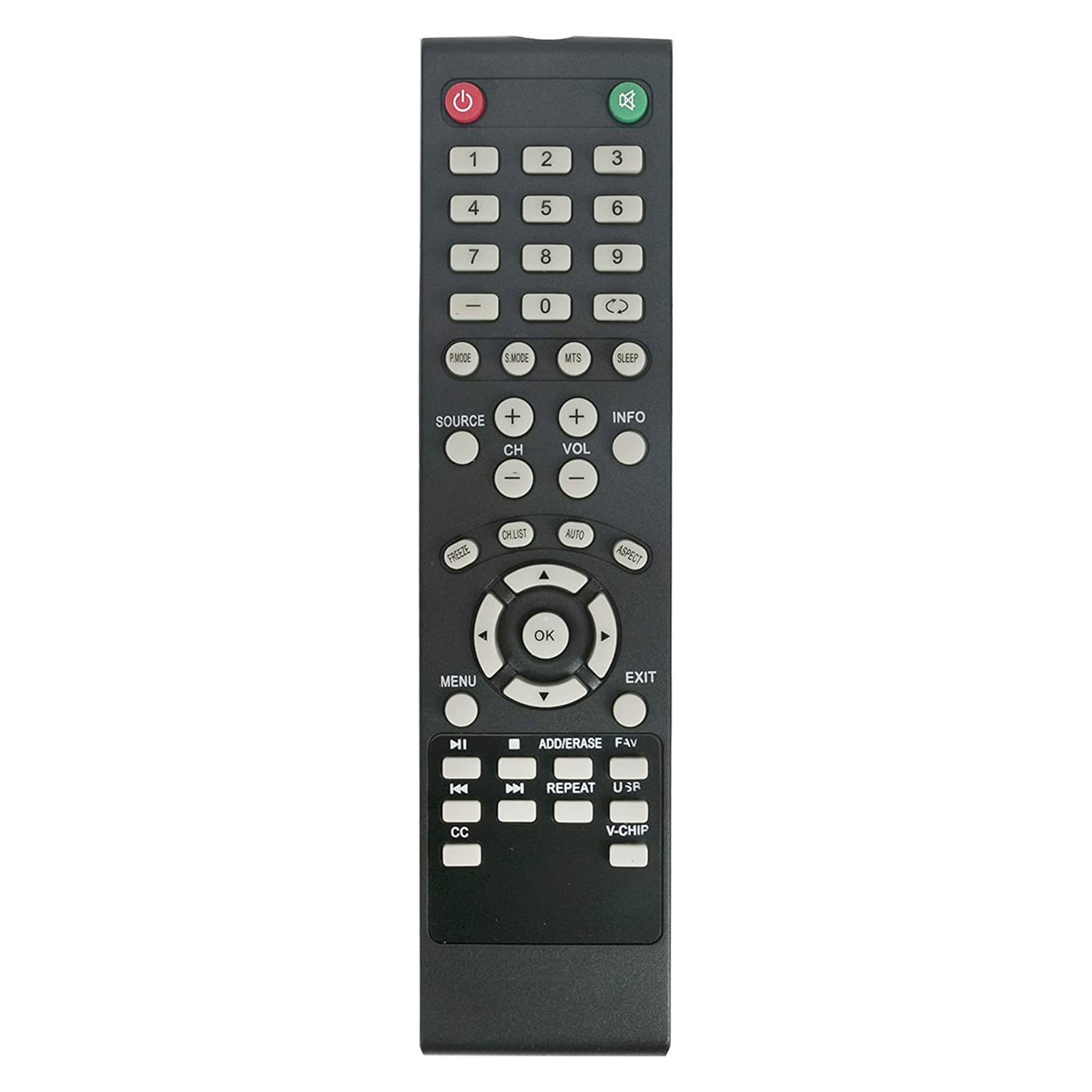 VINABTY - New Universal Replaced Remote Fits for Element TV ELEFW195 ELEFT222 ELEFW247 ELEFW248 ELEFW328 ELEFT407 ELEFW504 - Black