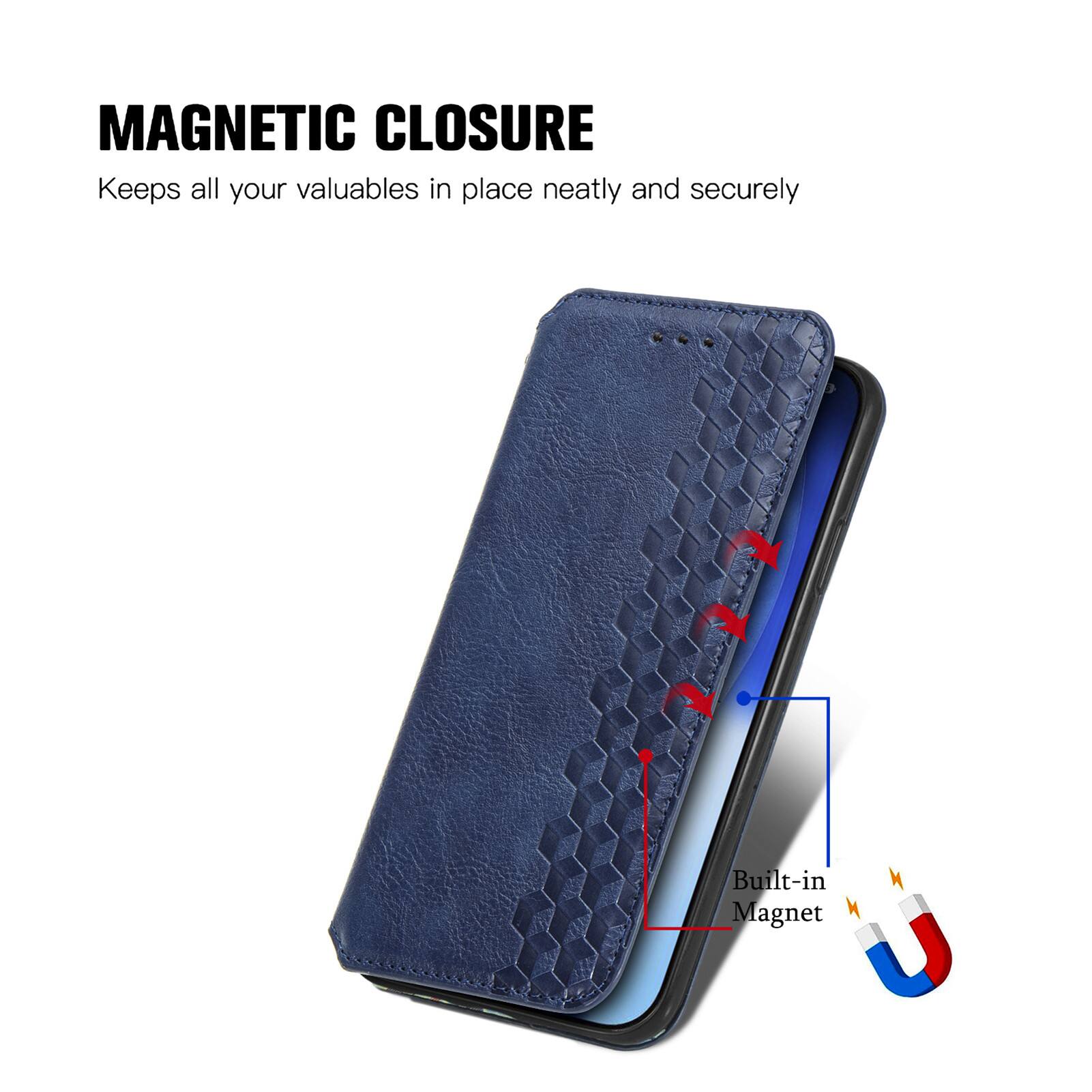 MAGNETIC CLOSURE  
Keeps all your valuables in place neatly and securely  
Built-in Magnet