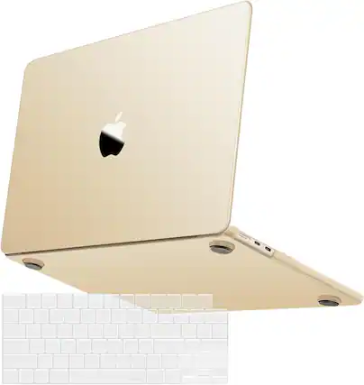 Front. mosiso - Hard Case and Keyboard Cover for MacBook Air 15-inch A3448 A3241 A3114 A2941 - Starlight Clear.