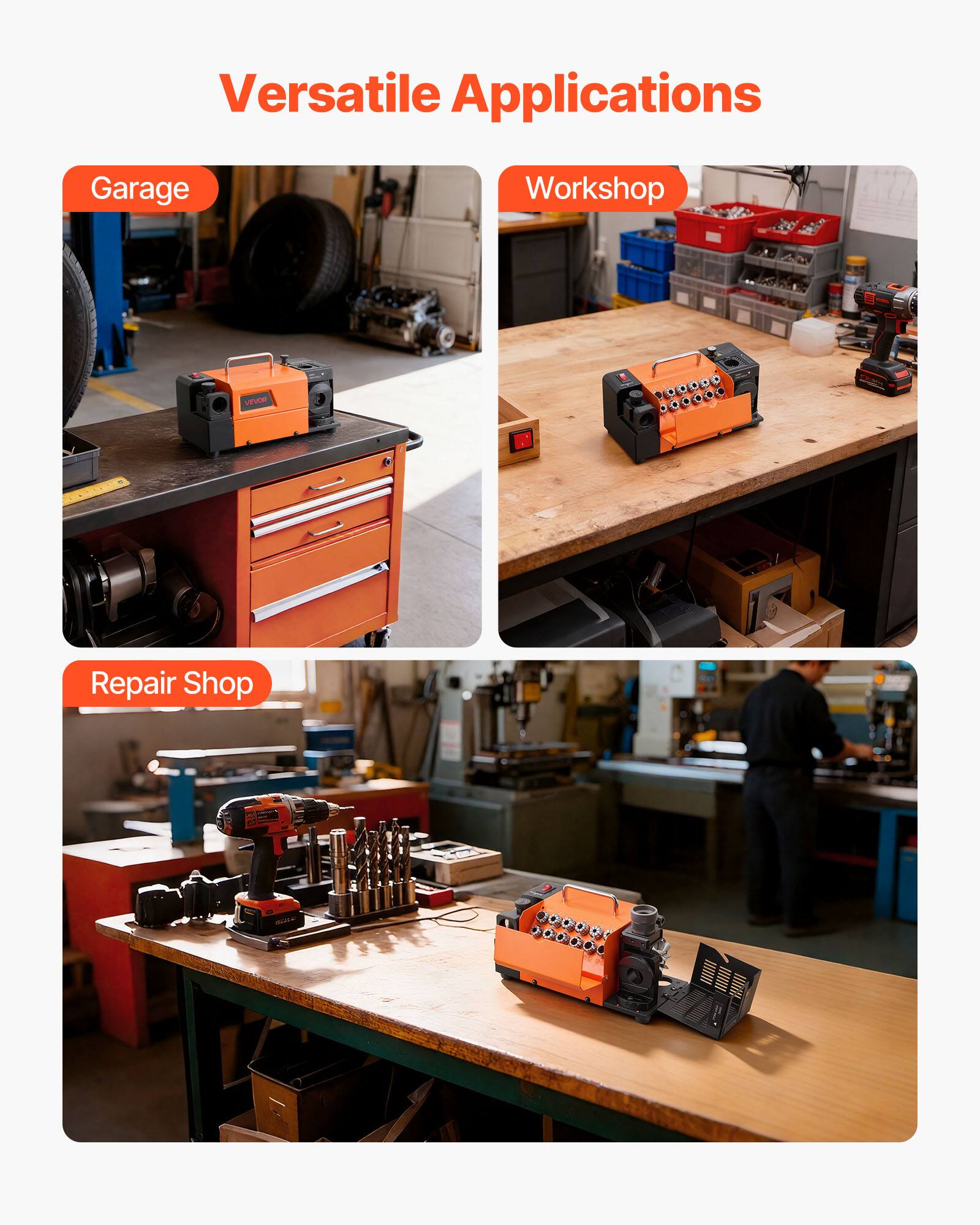 Versatile Applications

Garage

Workshop

Repair Shop