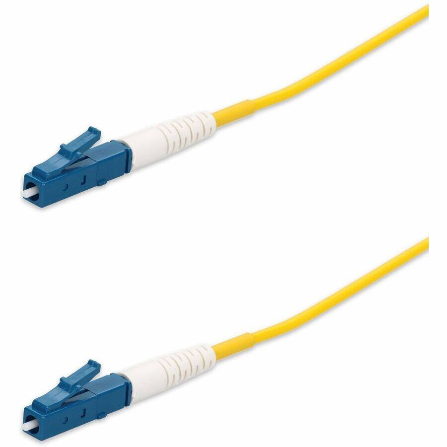 Alt View 1. AddOn - AddOn 3m LC to LC Yellow OS2 Simplex OFNR (Riser-Rated) SMF Fiber Patch Cable - 9.84 ft Fiber Optic Network Cable for - Yellow.