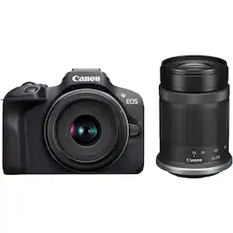 Canon - EOS R100 Mirrorless Camera with 18-45mm and 55-210mm Lenses Kit