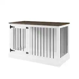 Crosley Furniture - Winslow Small Credenza Dog Crate - White