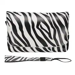 Unique Bargains - 1pc Multi-Purpose Nylon Camera Storage Bags, Small Portable Pouch for CCD Camera and Travel - Black and White