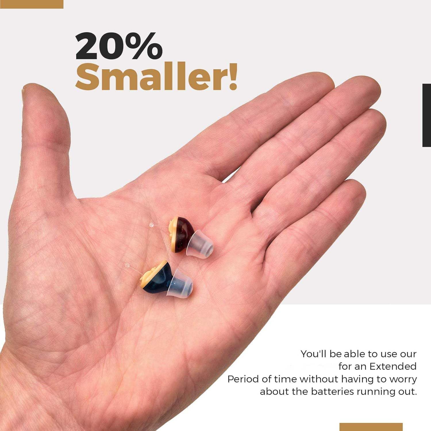 20% Smaller!

You'll be able to use our product for an extended period of time without having to worry about the batteries running out.