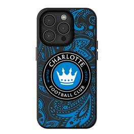 Keyscaper - MLS - Charlotte FC iPhone Magnetic Bump Case - 14 - Black