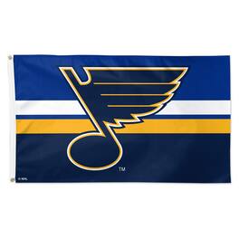 WinCraft - St. Louis Blues 3' x 5' Logo Stripe Deluxe Single-Sided Flag - Multicolor