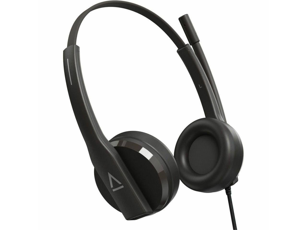 Alt View 5. Creative Labs - Creative HS-230 Lightweight Noise-Cancelling Headset - USB, 3.5mm, Wired, Over-the-Head - Red.
