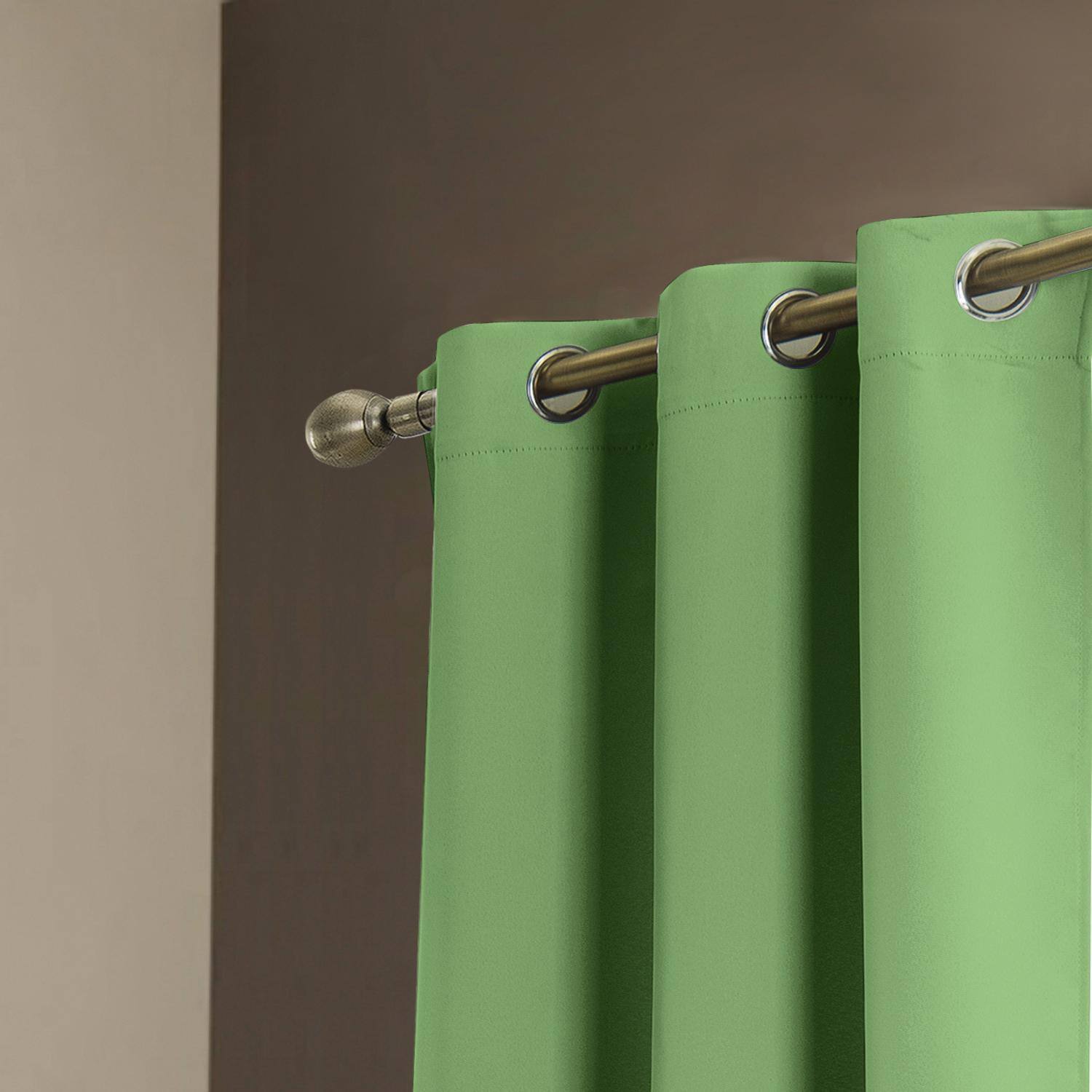 Angle. RT Designers Collection - RT Designers Collection Anchorage Blackout Grommet Curtain Panel 54" x 84" Sage - Sage.
