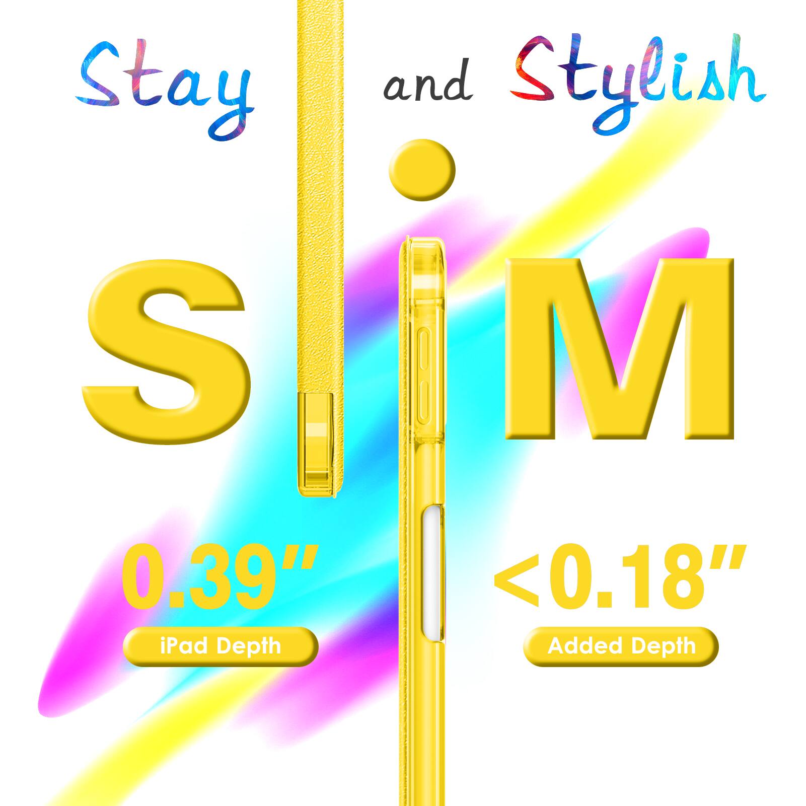 Stay and Stylish  
S M  
0.39" iPad Depth  
<0.18" Added Depth
