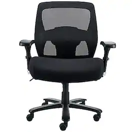 Staples - Driscott Ergonomic Fabric Managers Big & Tall Chair, 400 lb. Capacity, (28354) - Black