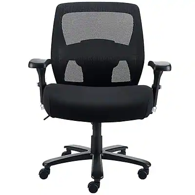Front. Staples - Staples Driscott Ergonomic Fabric Managers Big & Tall Chair, 400 lb. Capacity, Black (28354) - Black.