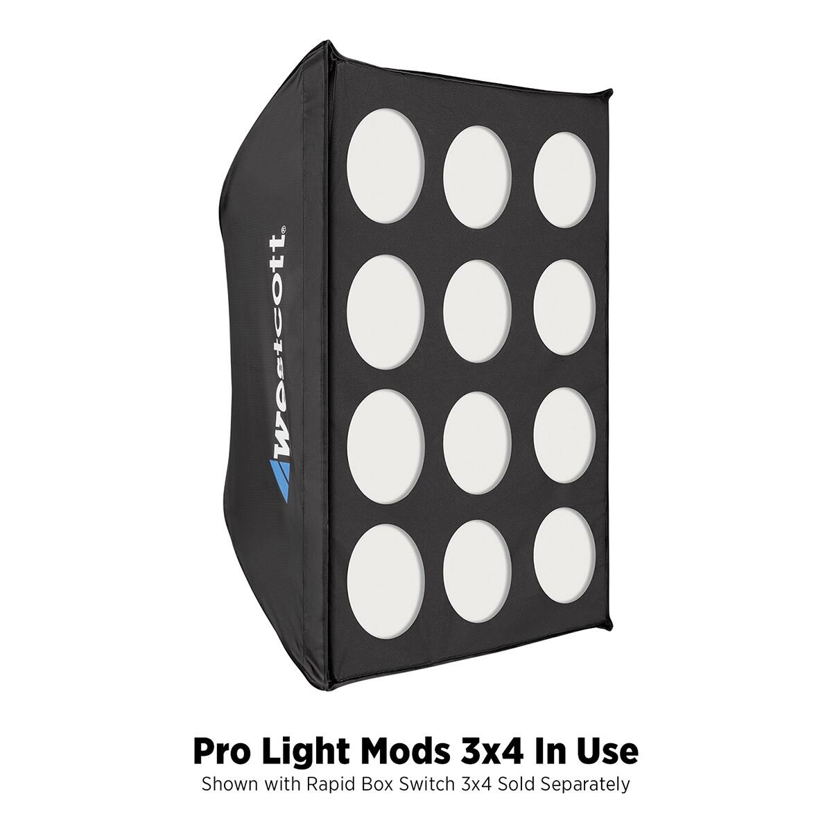 Westcott. Pro Light Mods 3x4 In Use Shown with Rapid Box Switch 3x4 Sold Separately