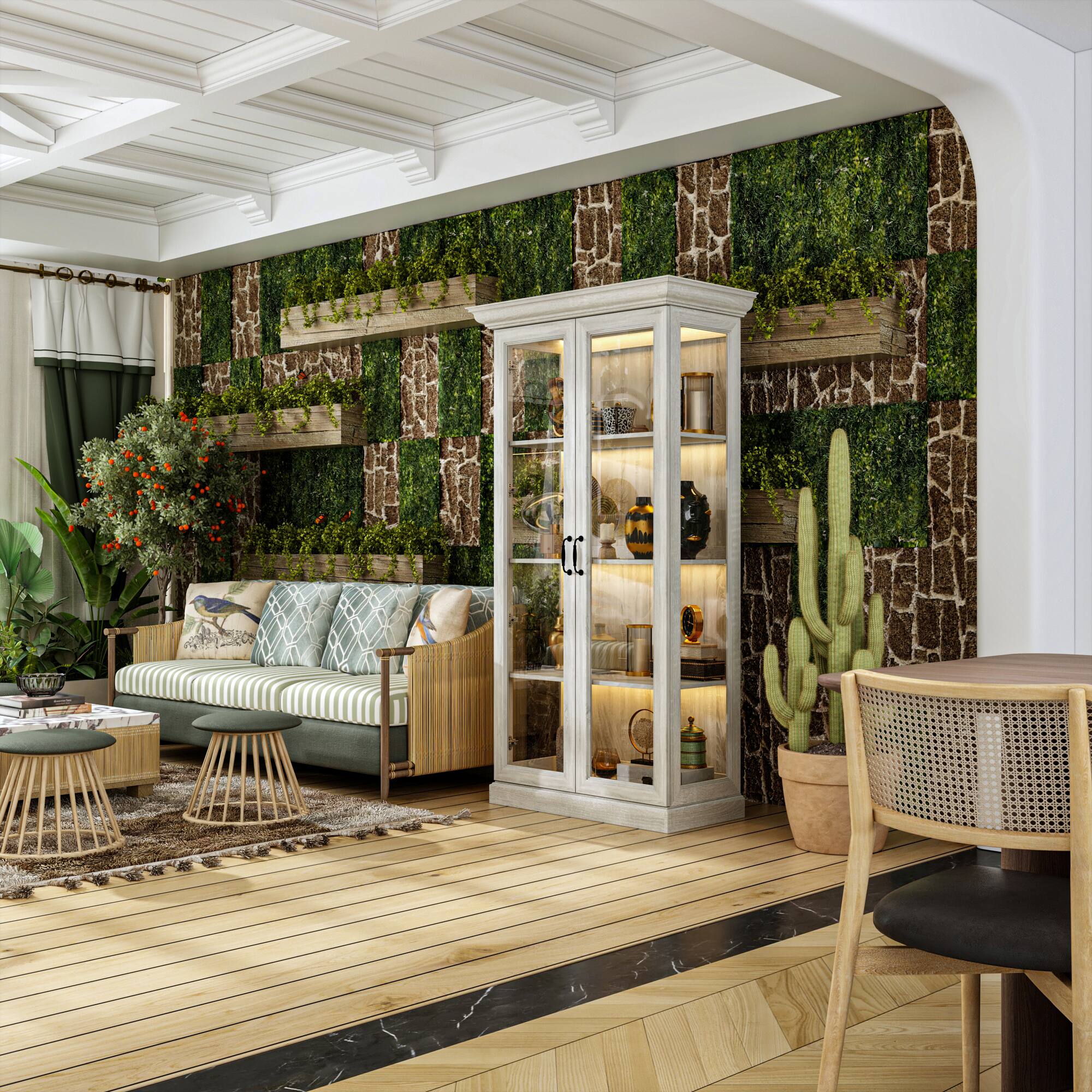 Alt View 10. Famapy - Famapy Classic Tempered Glass - Door Display Cabinet with Anti - Tip Safety - Gray.