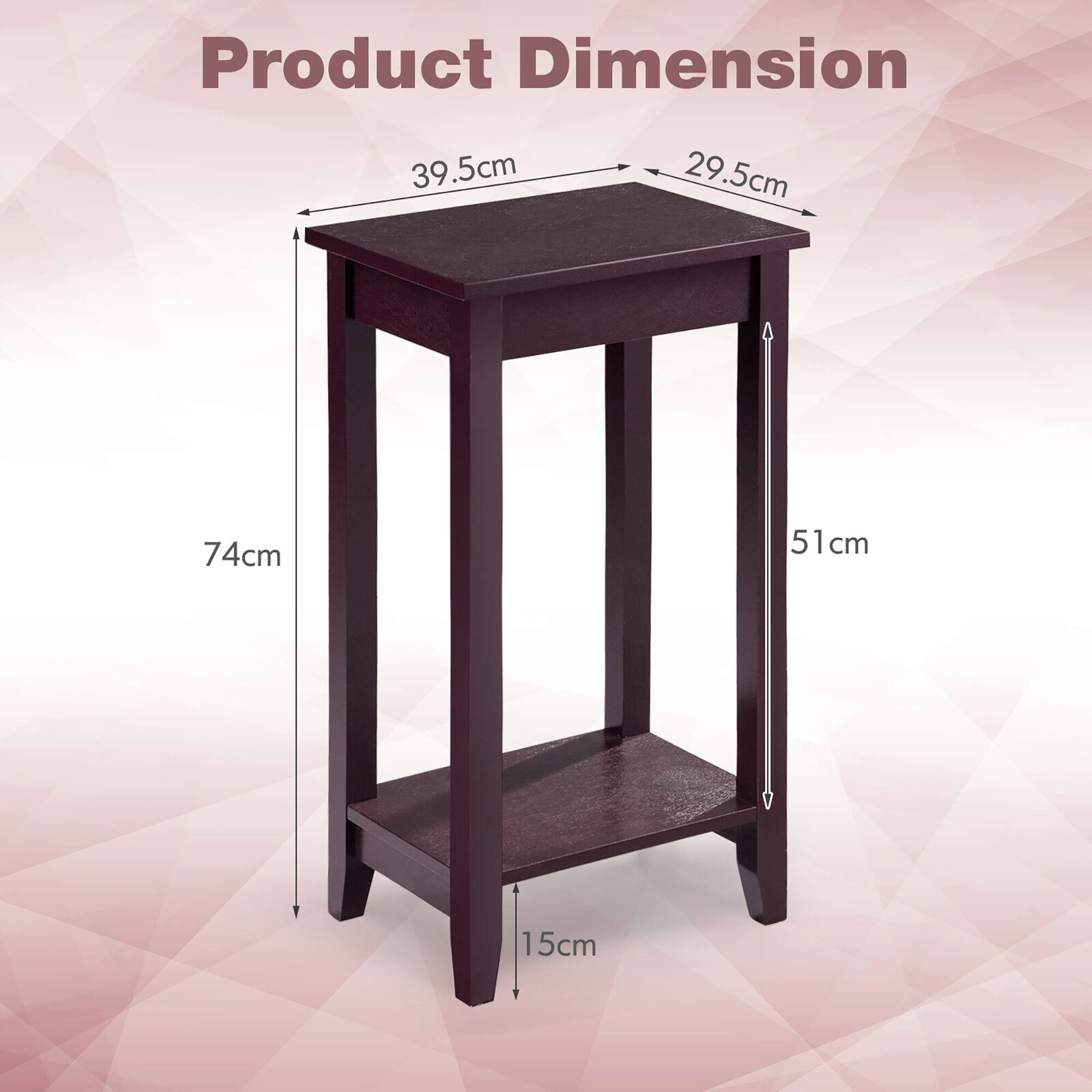 Product Dimension  
39.5cm x 29.5cm x 74cm x 51cm x 15cm