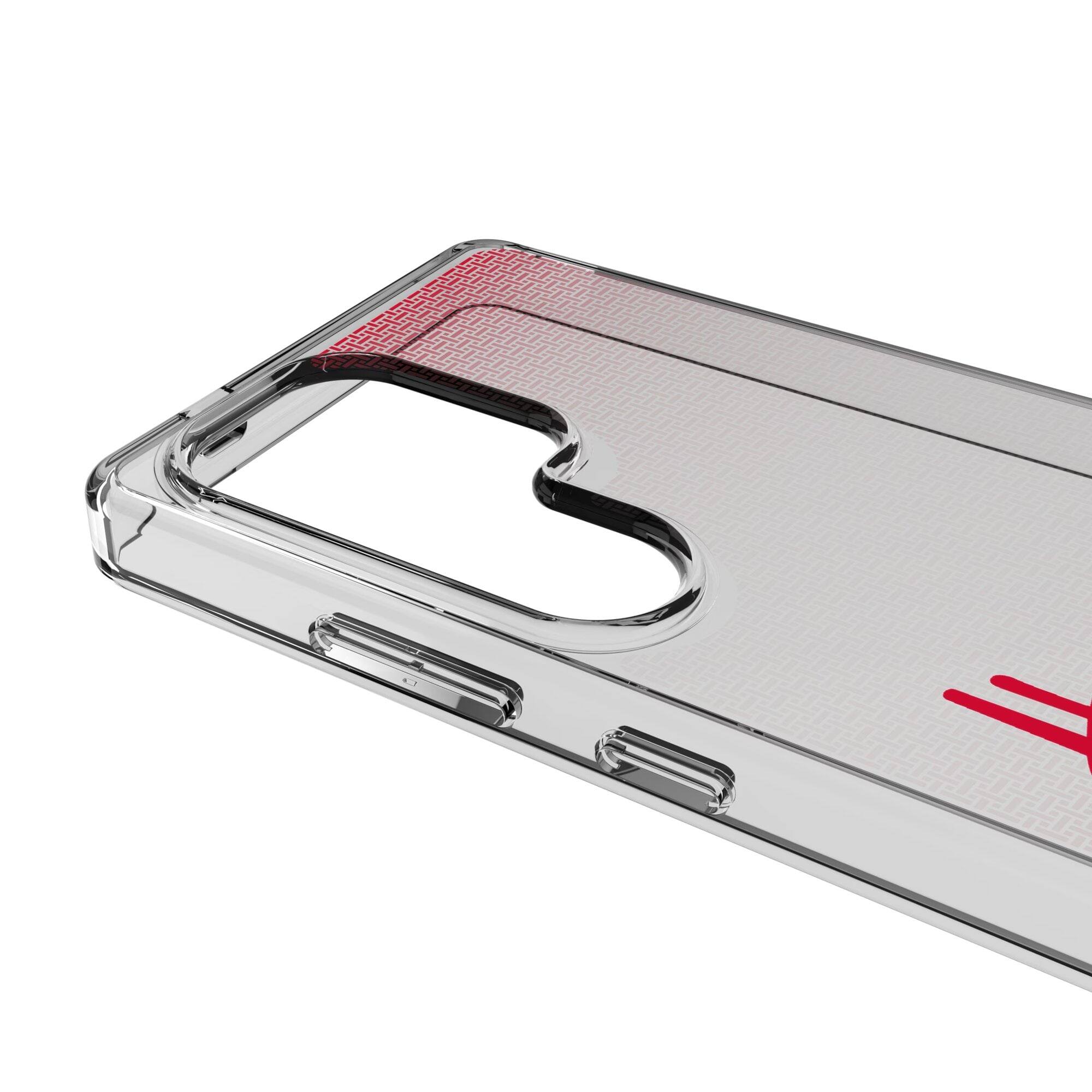 Alt View 2. Keyscaper - Nebraska Huskers Linen Logo Galaxy Clear Case - S25 - Multicolor.