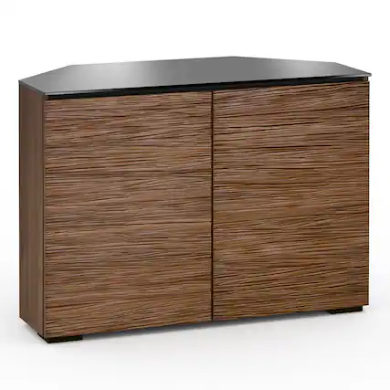 Front. Salamander Designs - Salamander Designs Chameleon Collection Denver 323 Twin Corner AV Cabinet - Walnut.