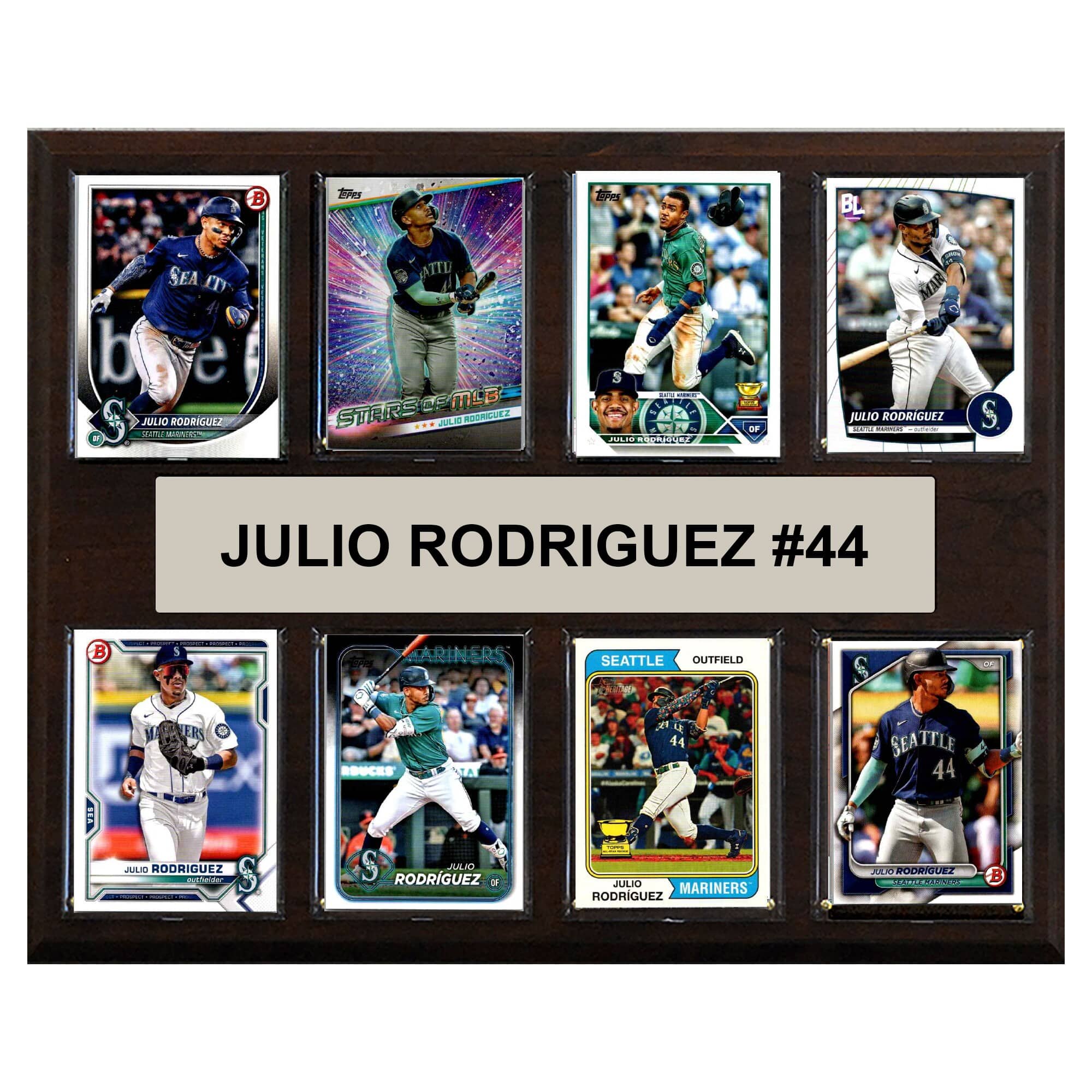 "C&I Collectibles - Julio Rodriguez Seattle Mariners 12"" x 15"" Trading Card Plaque - Multicolor" price history on PriceWatchPro
