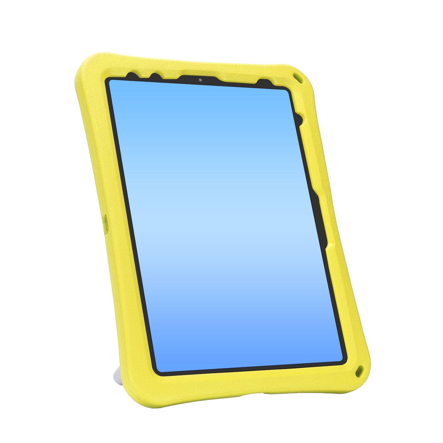 Alt View 3. Dteck - for Apple iPad Air (M4) 11" 2026/(M3) 2025/(M2) 2024 Rugged Case,Shockproof Heavy Duty EVA Cover with Rotating Stand - Yellow.