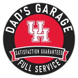 Fan Creations - Houston Cougars 16" x 16" Dad's Garage Wood Sign - Multicolor