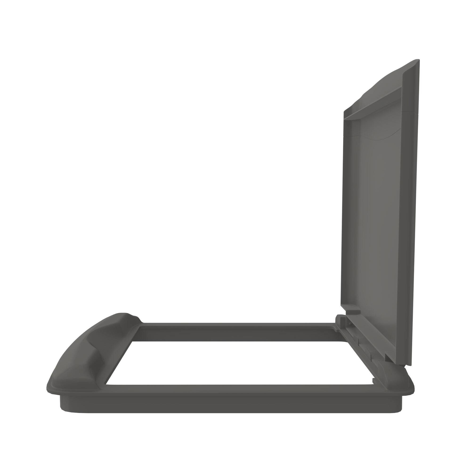 Alt View 10. Rev-A-Shelf - Rev-A-Shelf 35 qt. Trash Can Replacement Lid, Gray (Lid Only), RV-35-LID-13-1-40 - Orion Gray.