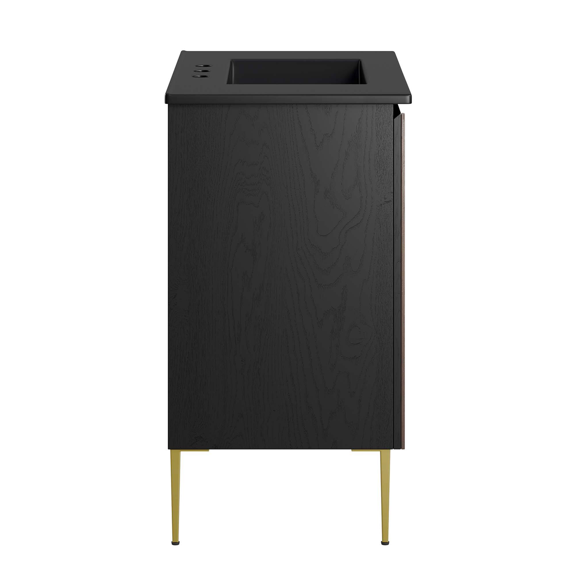 Alt View 2. Modway - Alchemist Bathroom Vanity Basin Included by Modway - Black Black.