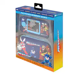 Mega Man Pocket Player Pro Portable Handheld Gaming System With Travel Case